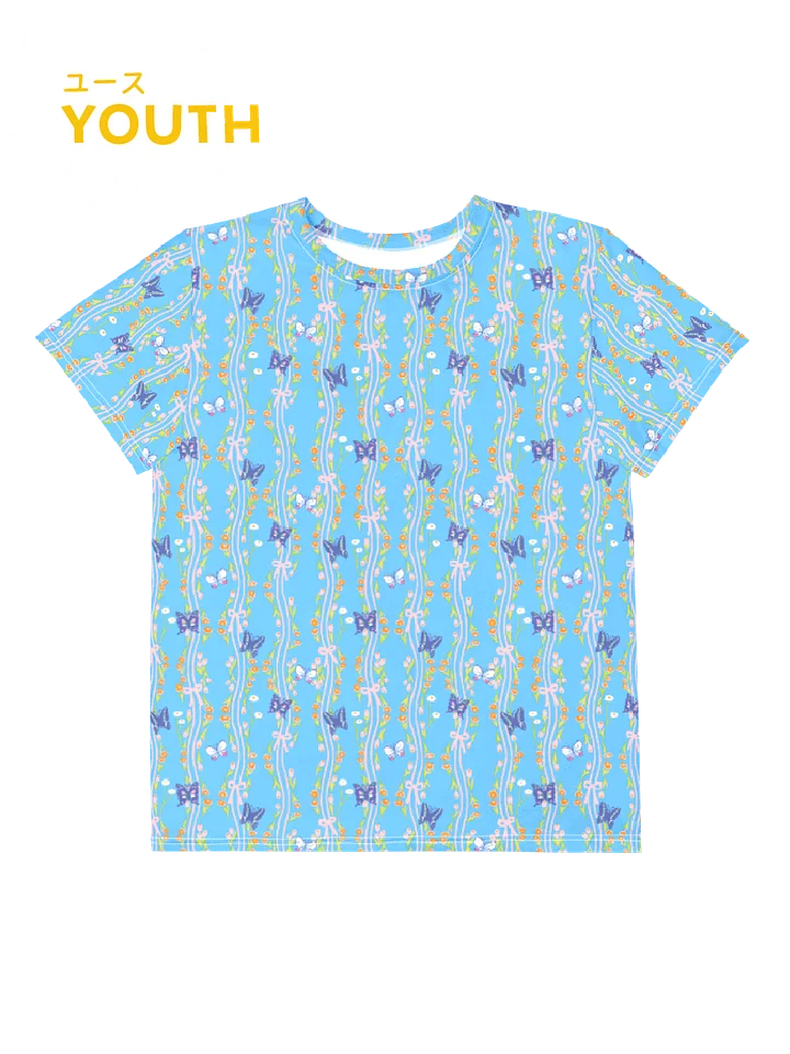 YOUTH ユース | Dancing Breeze Tee – Blue | 8-20 | 125cm-170cm product image (2)