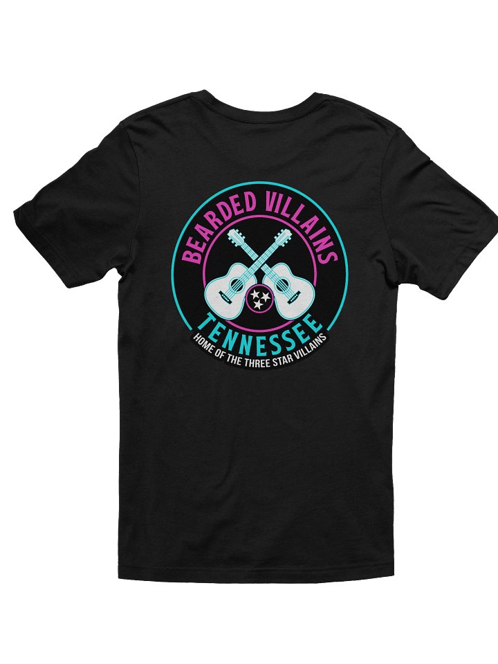 TSV Bearded Villains Neon Nights T-Shirt | Miami Vice | Front/Back Print product image (2)