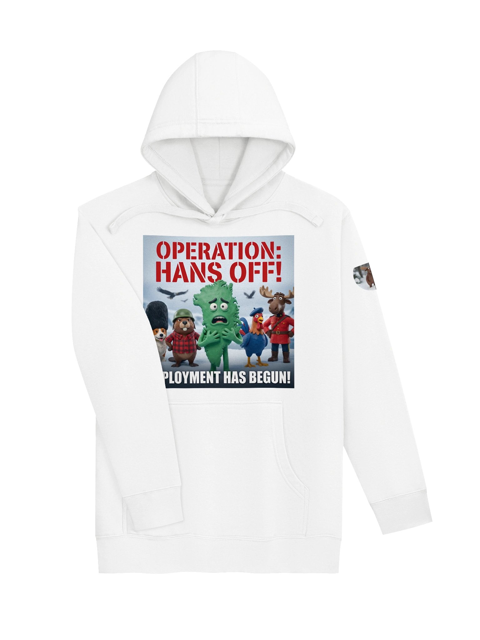 Operation: Hans Off! | Character Lineup Hoodie (White) product image (3)