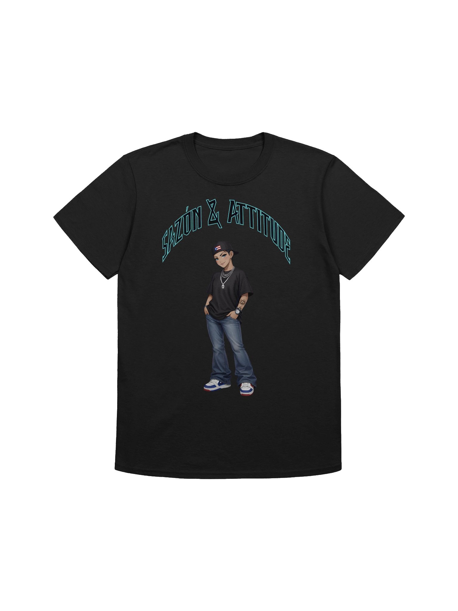 Sazon & Attitude T-shirt product image (2)