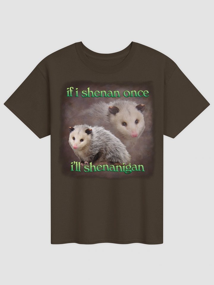 If I shenan once, I'll shenanigan possum T-shirt product image (17)