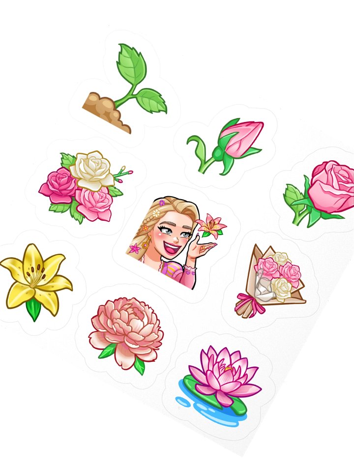 The Queendom Flowers Sticker Collection (x9) product image (2)