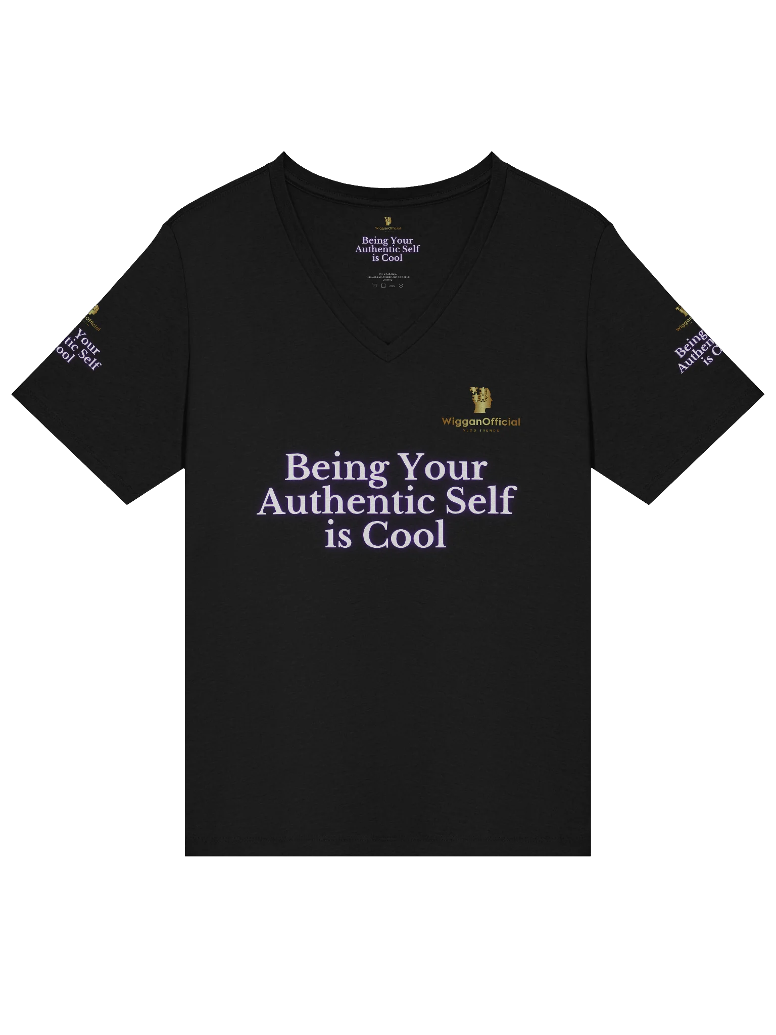 WigganOfficial "Being Your Authentic Self Is Cool" Women's Relaxed V-Neck T-Shirt. product image (3)
