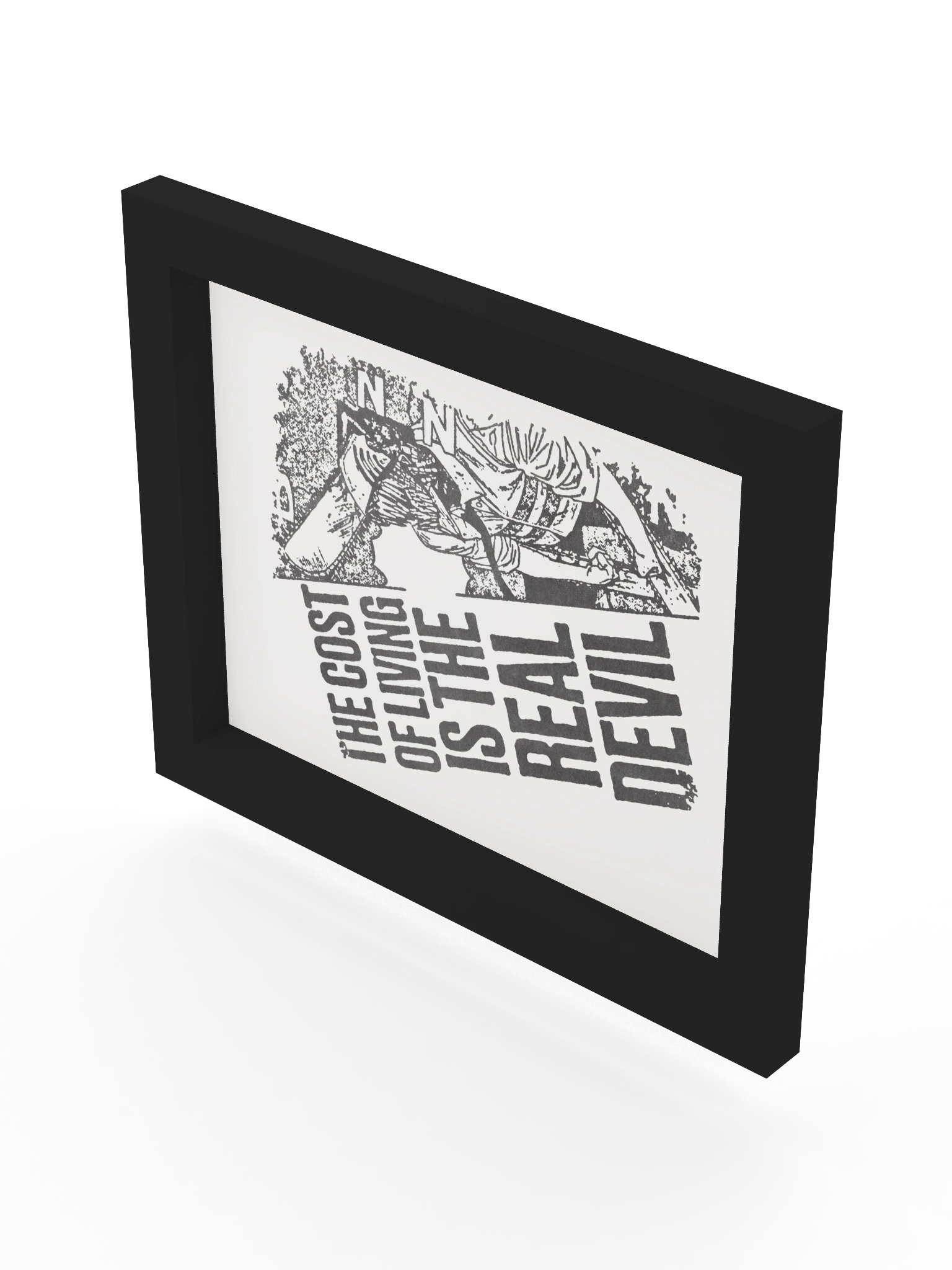 COST OF LIFE ! Framed Print. product image (8)