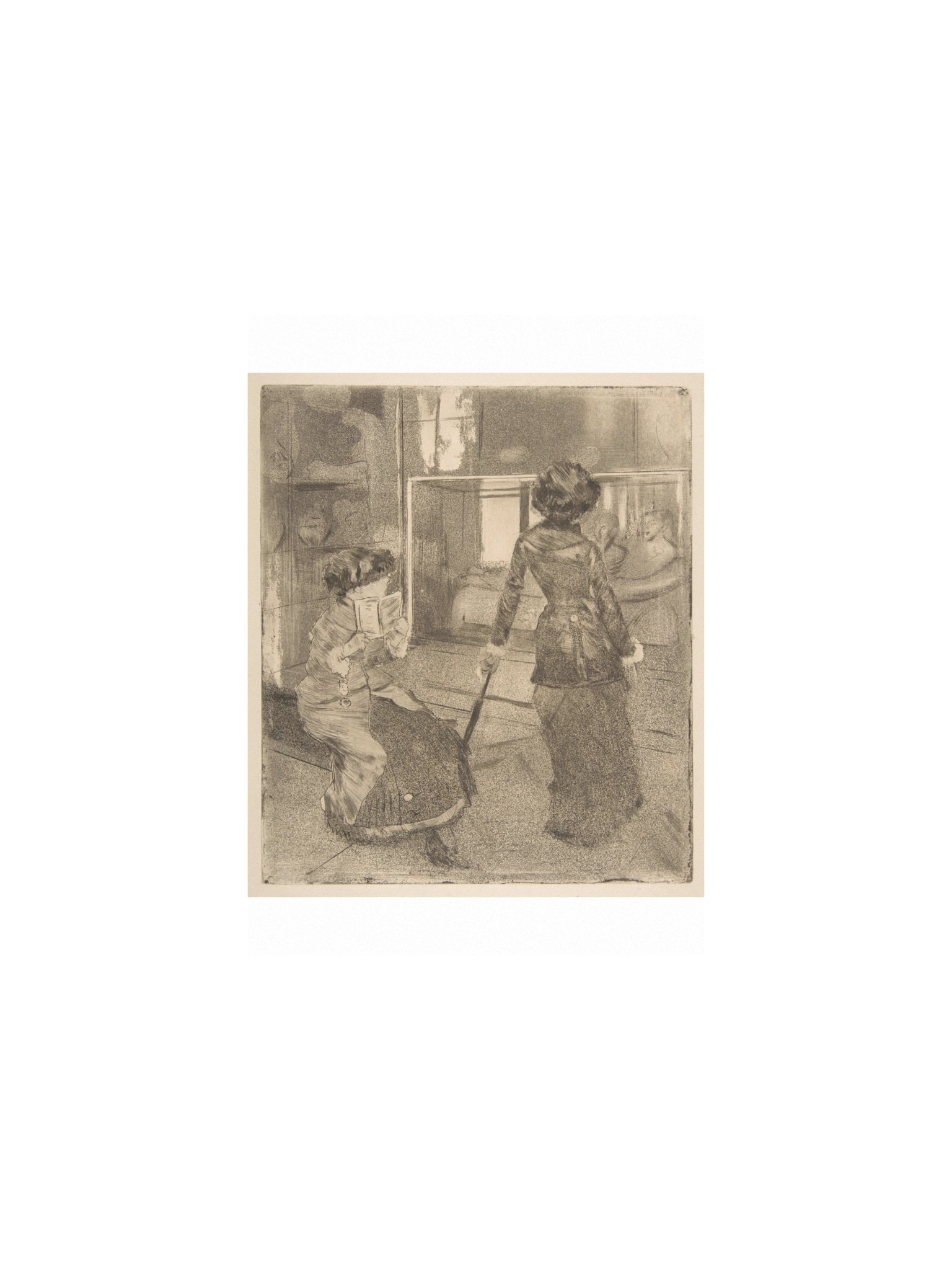 Degas, Mary Cassatt at the Louvre: The Etruscan Gallery — Fine-Art Poster product image (2)
