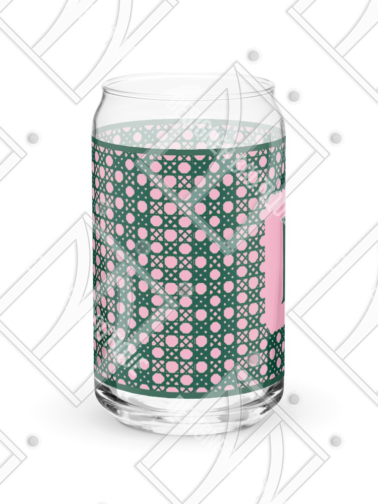 Verdant Garden Monogram B Can-Shaped Glass product image (5)