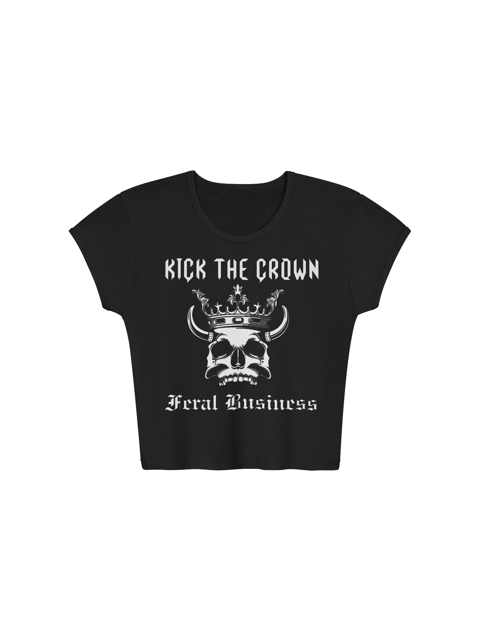 Feral Business Kick the Crown Crop Top — view 2