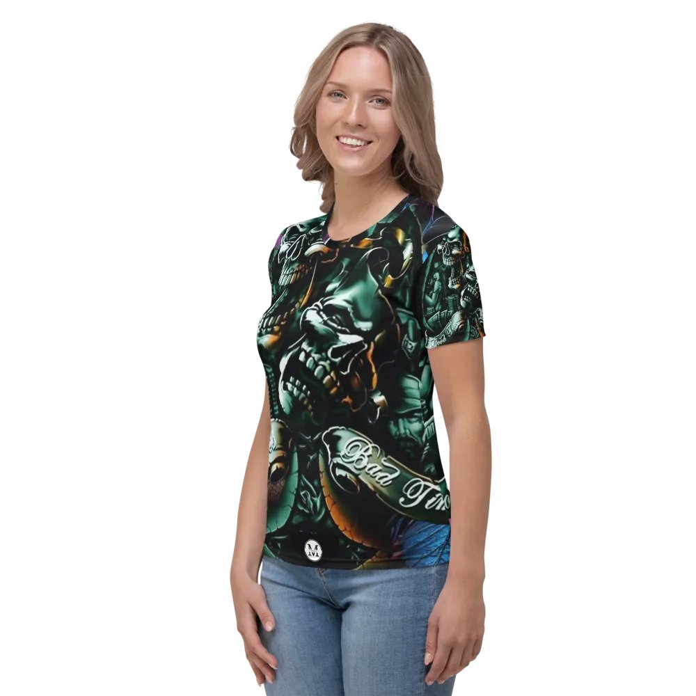 LowRider Smile Now Cry Later Women's Crew Neck T-Shirt product image (3)
