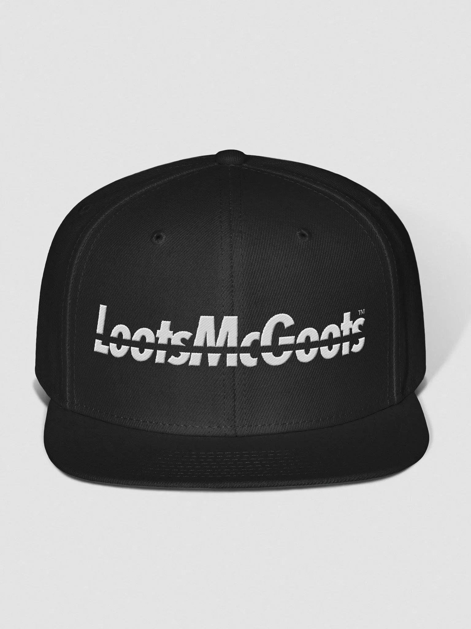 Monochrome Dark Mode Flat Bill Snapback product image (1)