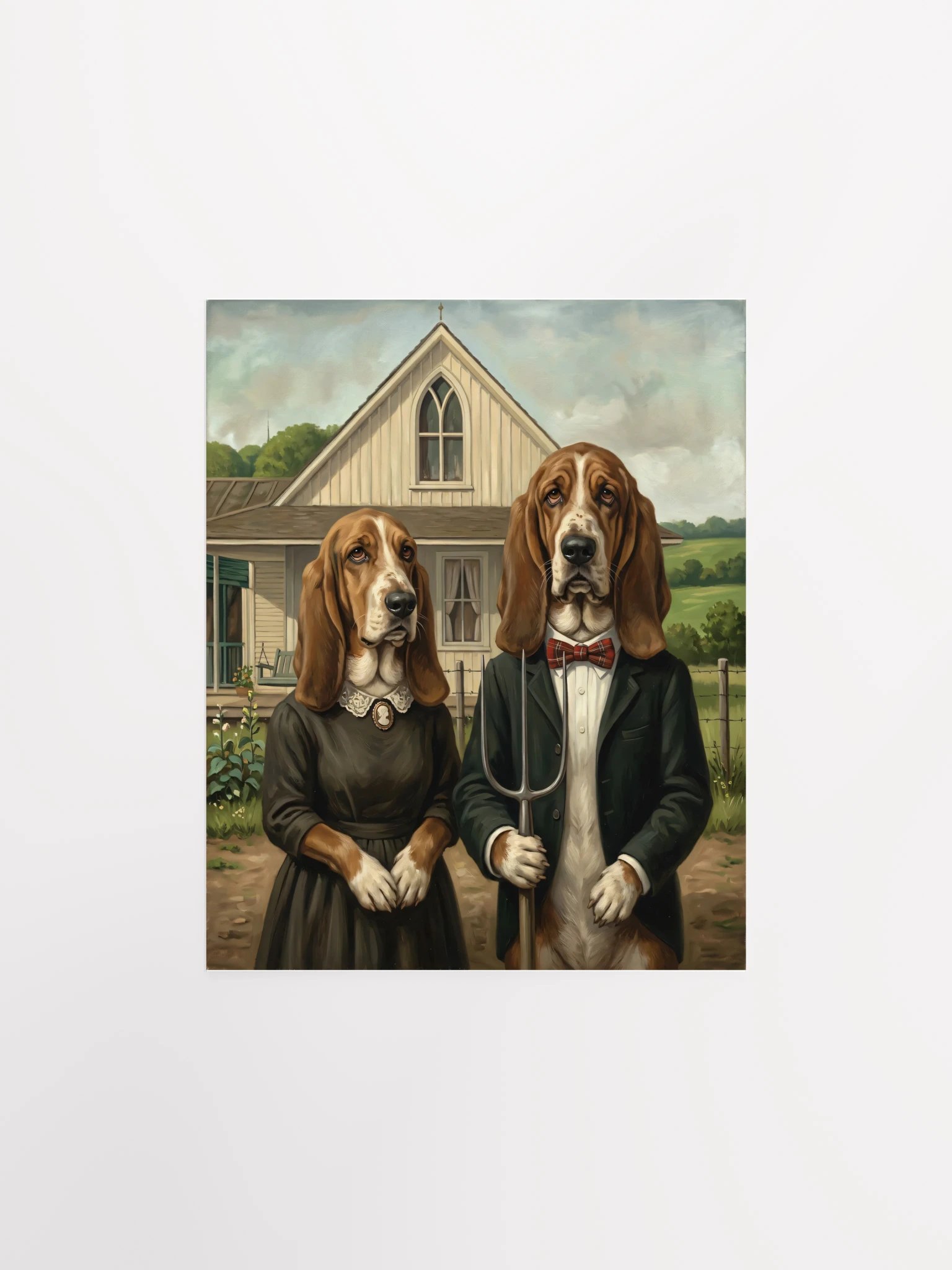 American Gothic Bassets Poster product image (25)