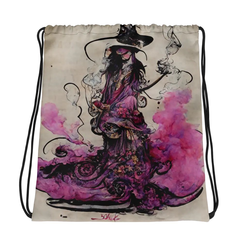 Mystical Swirls Drawstring Backpack product image (1)