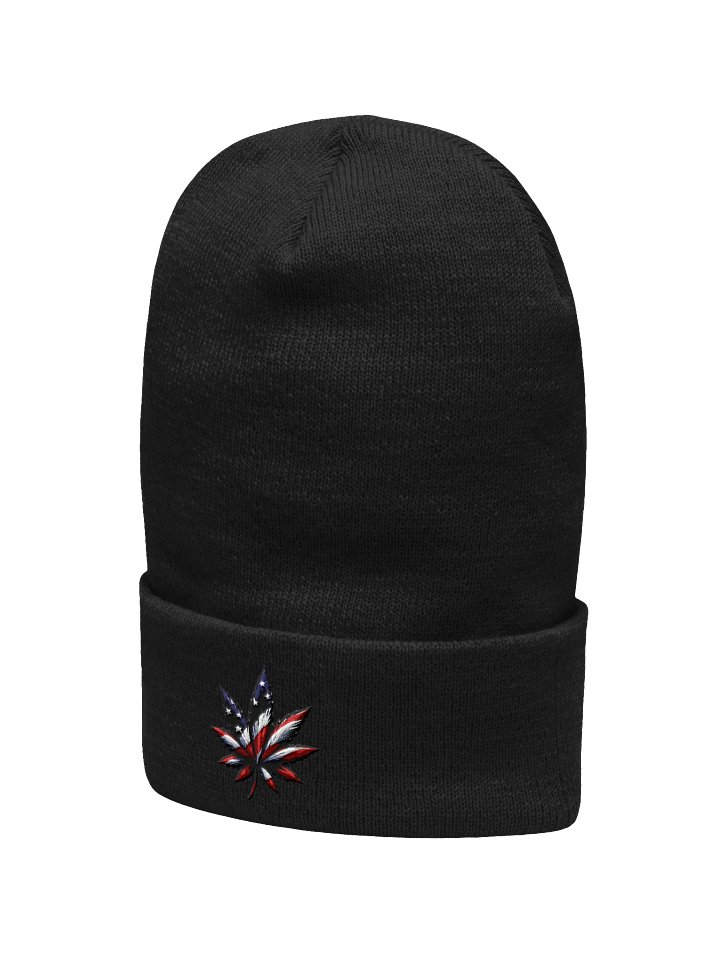 Stars and Stripes Cannabis Leaf Beanie product image (2)