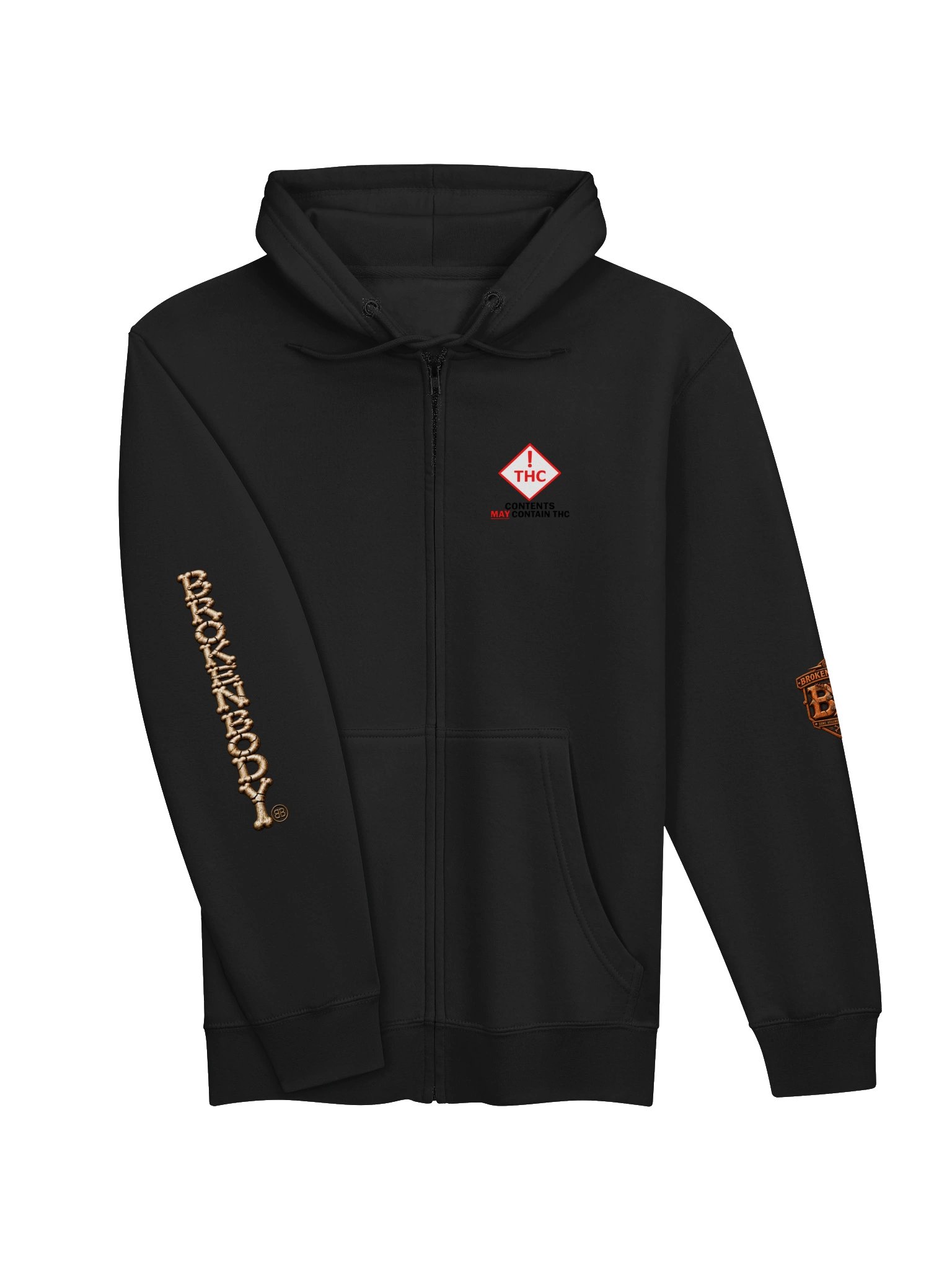BROKEN BODY™ — OPERATING UNDER HERBAL SUPERVISION — FULL ZIP HOODIE product image (3)