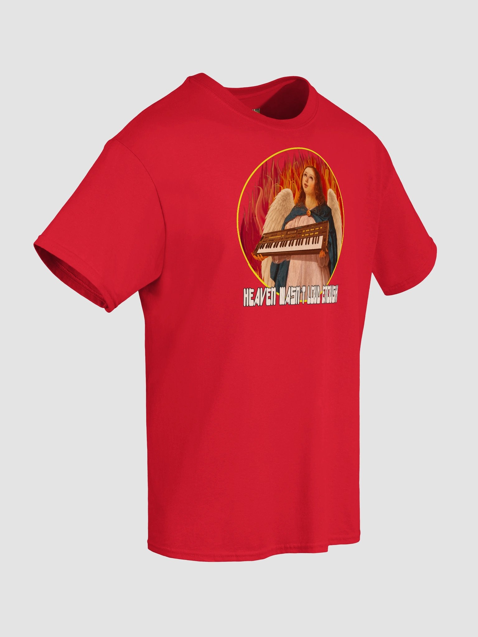 HEAVEN WASN'T LOUD ENOUGH, by Frank Fonik, Techno EDM Unisex t-shirt product image (1)