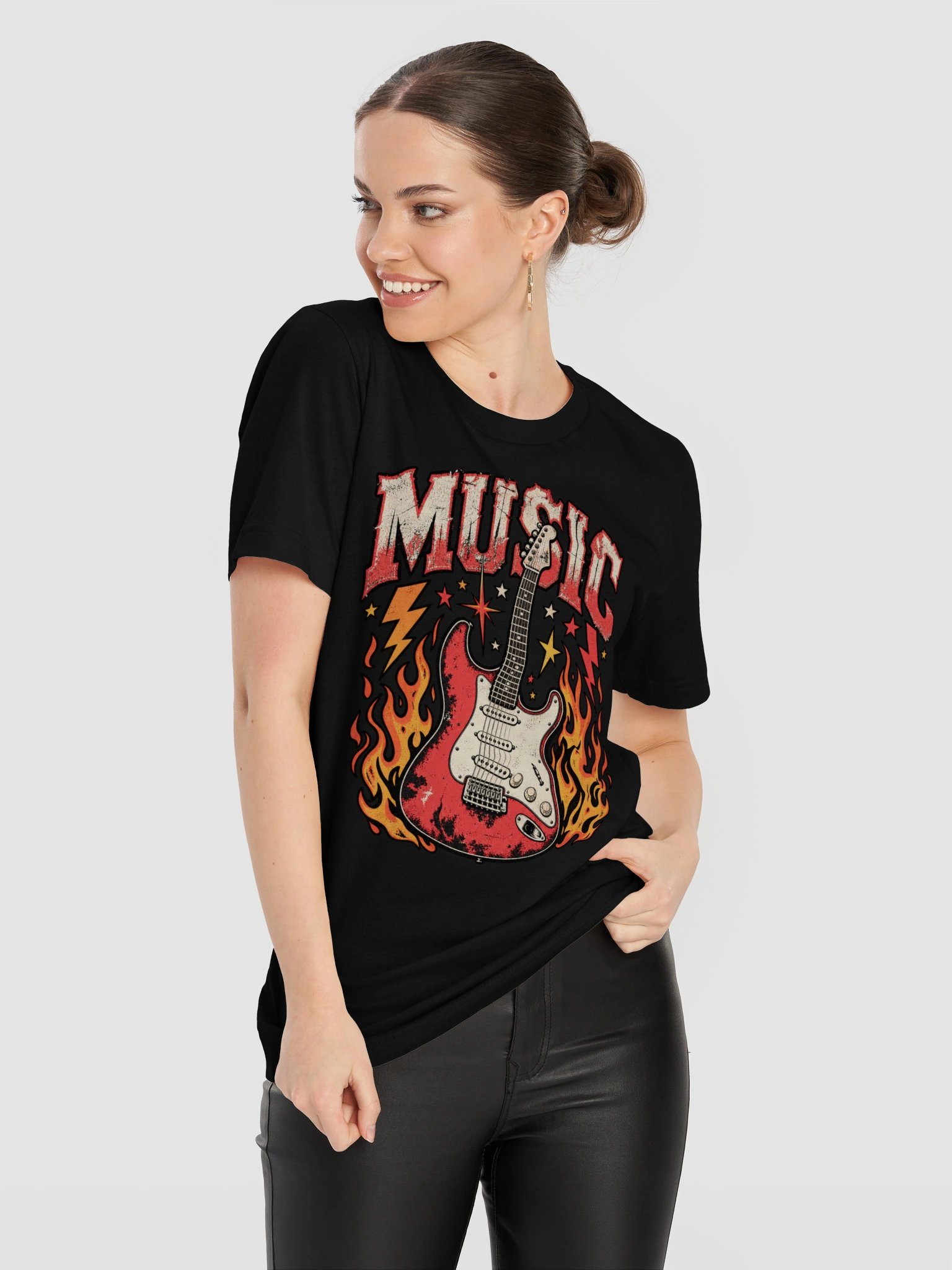 Live Music Guitar Retro Concert T-Shirt product image (53)