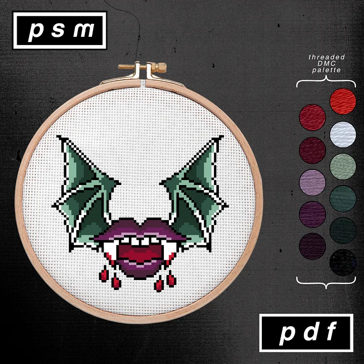 Vintage Halloween Vampire Fangs Pattern product image (1)