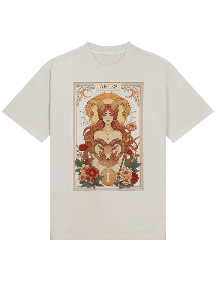 Aries Zodiac Sign Mystical Woman Ram Astrology Horoscope Aries product image (1)