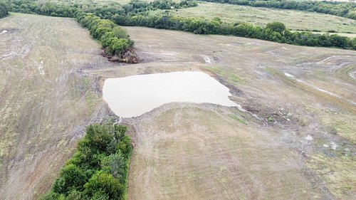 New pond didn’t take very long to fill up  #agriculture #Farm #farmerwoody