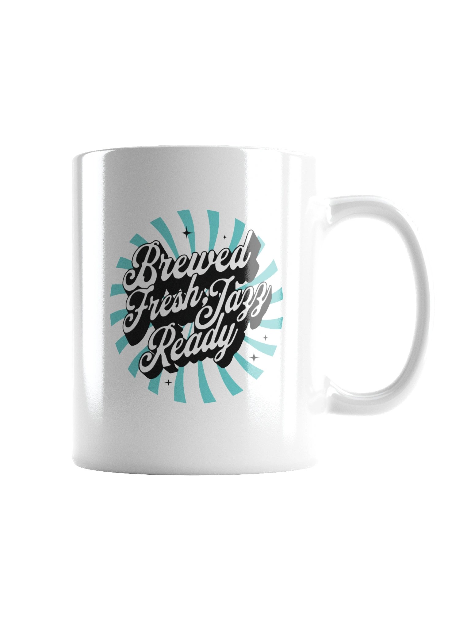 Brewed Fresh, Jazz Ready – Vintage Coffee Mug product image (2)
