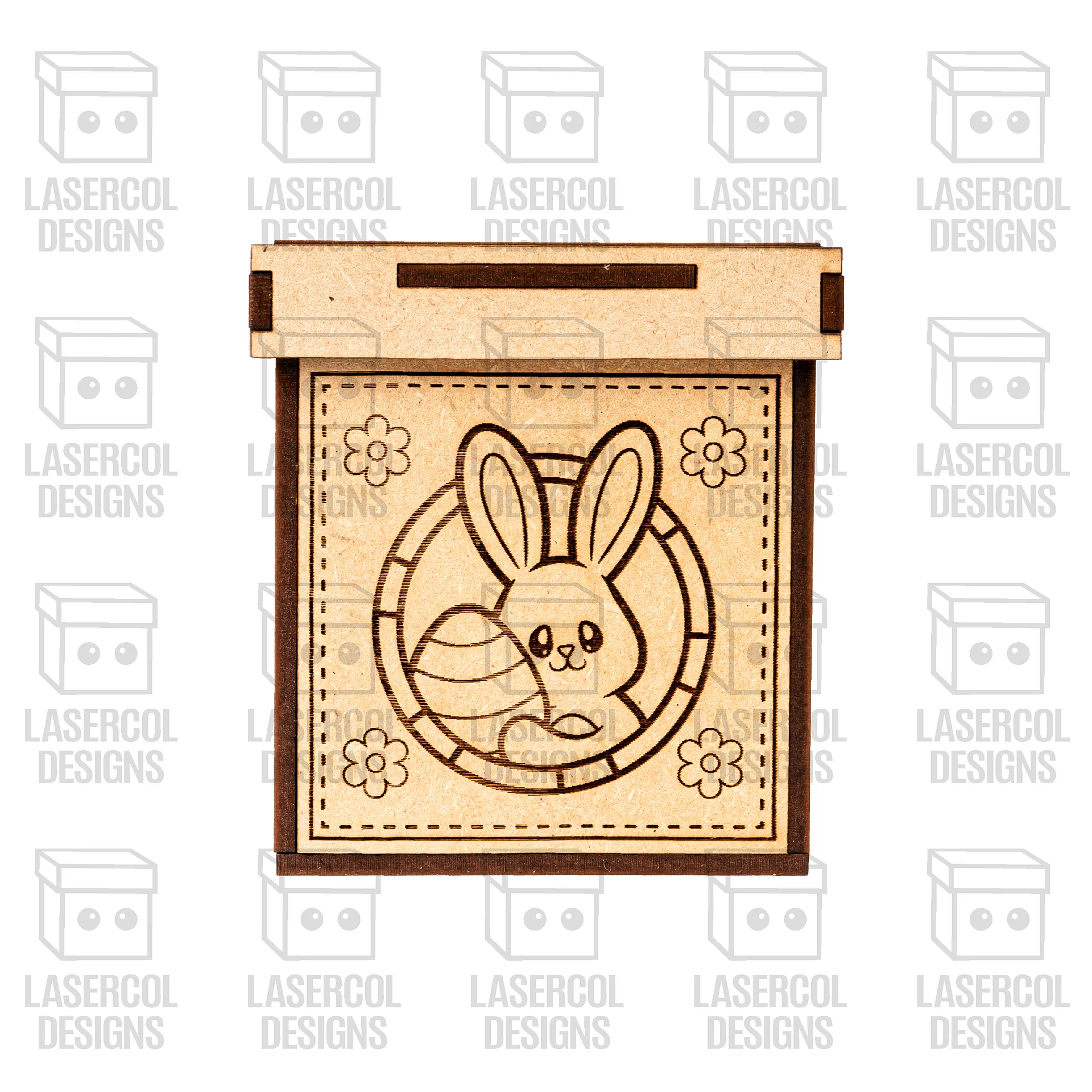 Easter Bunny Puzzle With Box Set 4 (2 Sizes) - Laser Cut Files product image (5)