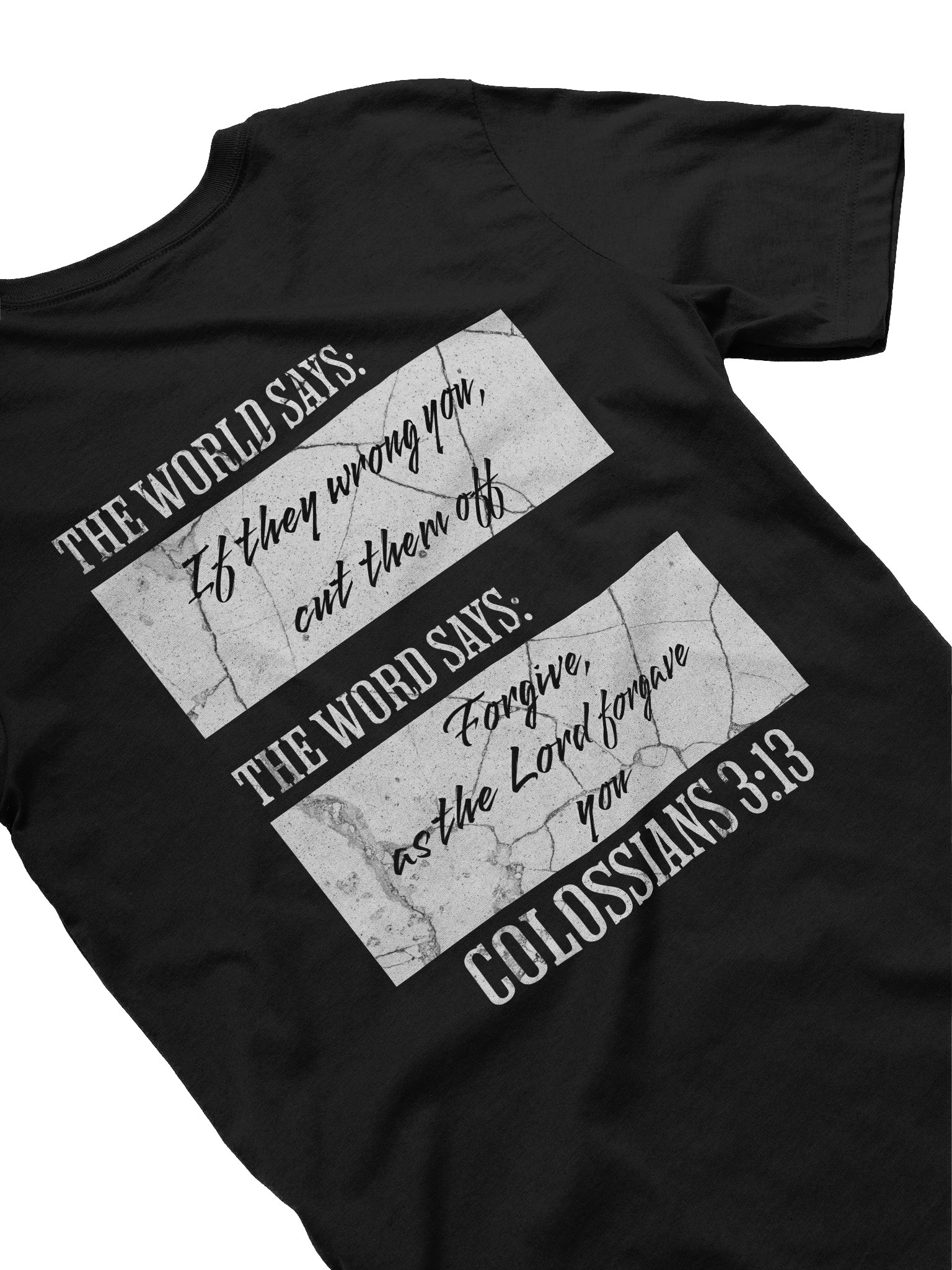 YHWH - Word vs World Slim Fit T shirt "Forgiveness" product image (1)