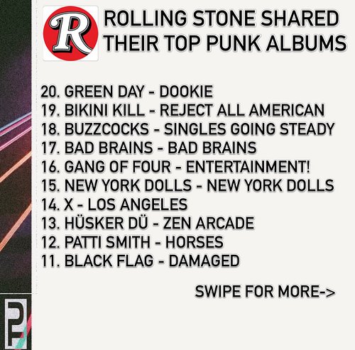 Rolling Stone shared another top 100 list that is sure to generate lots of takes and buzz. We highlighted some of it: what do...