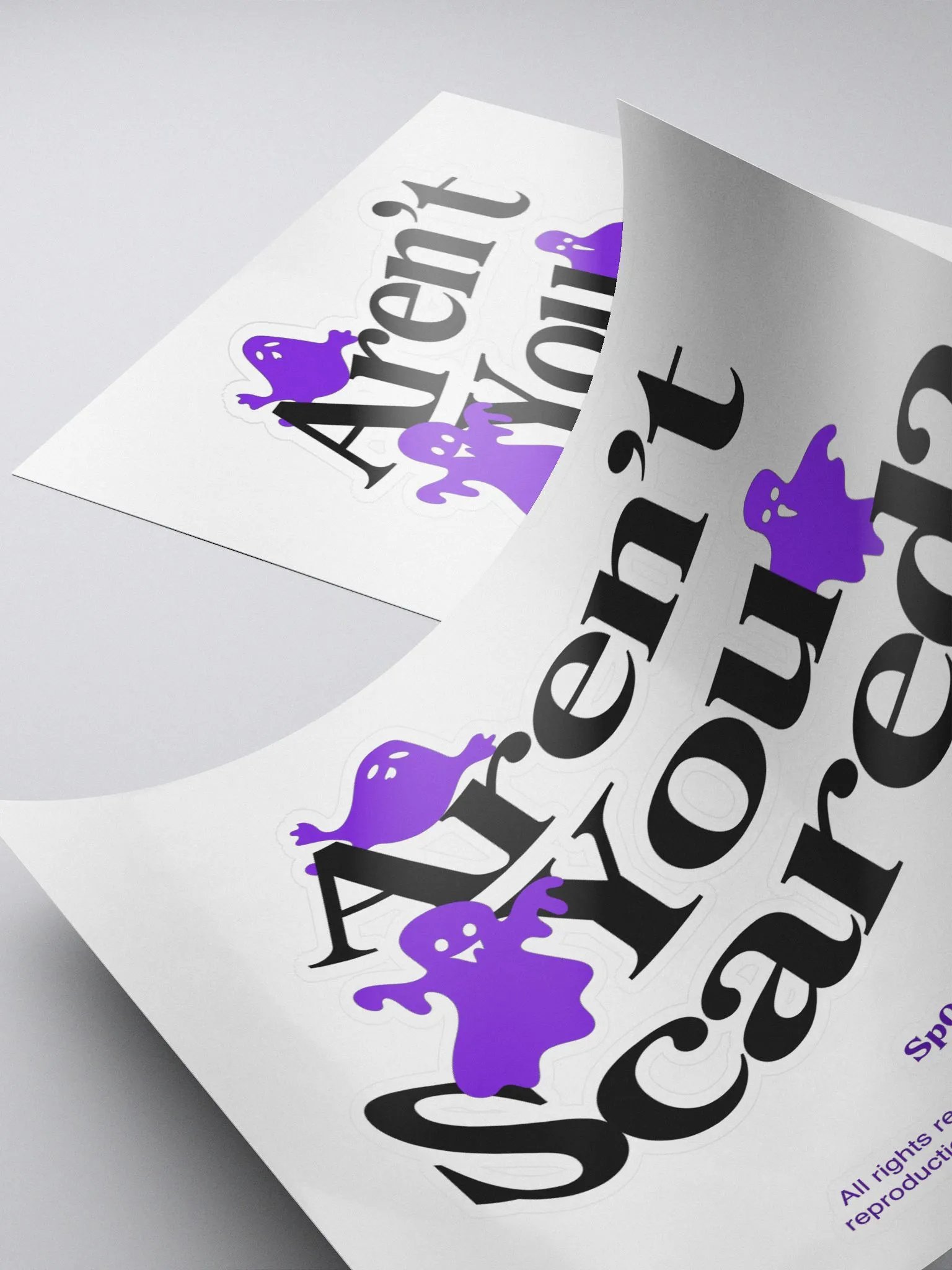 "Aren't you scared?" Sticker product image (4)
