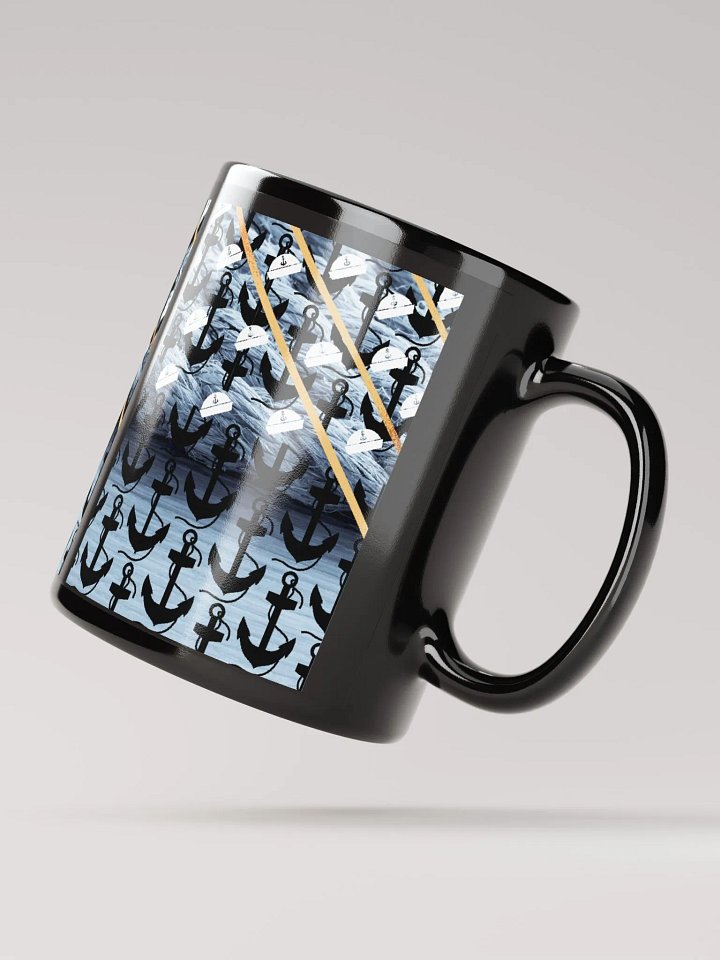 JoBeth Nautical ⚓ Black Glossy Mug product image (3)