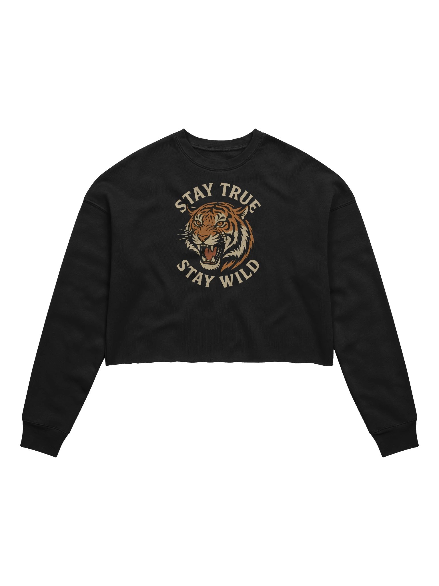 "Stay True, Stay Wild" Crop Sweatshirt product image (1)