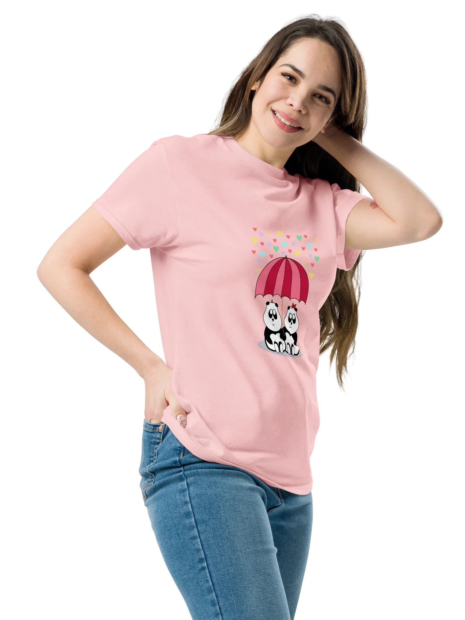 Pandas under Umbrella - Unisex T-shirt product image (3)