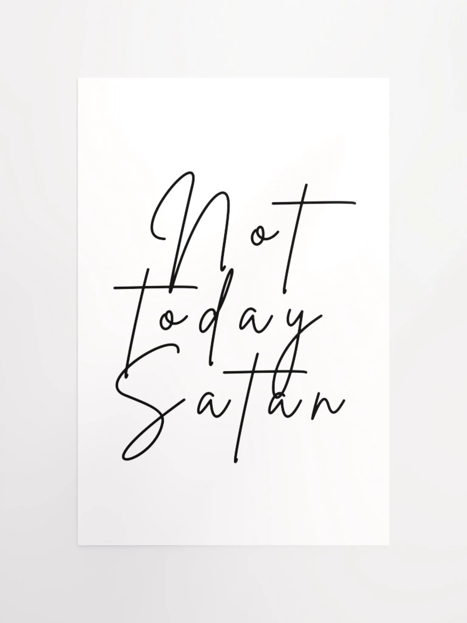 Not Today Satan Poster product image (10)