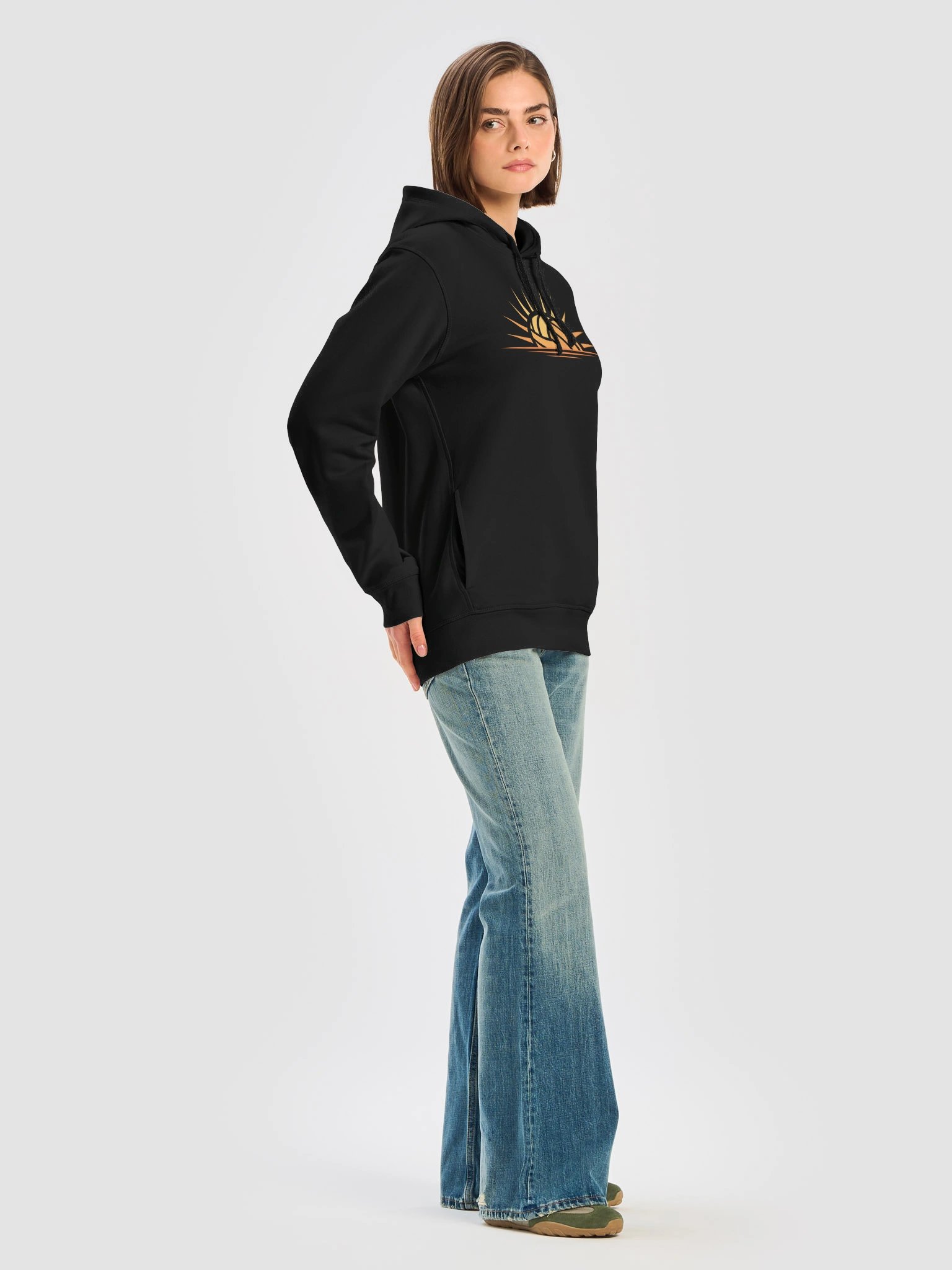 The Volleyball Sunrise Side Pocket Hoodie product image (8)