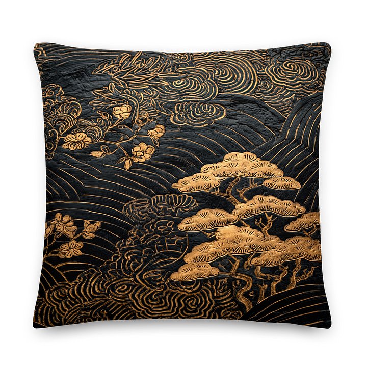 Blade of the Setting Sun – Samurai Warrior Cushion Cover product image (2)