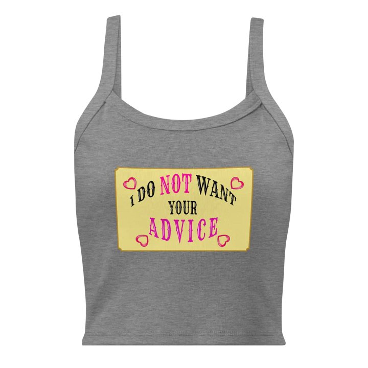 No Advice Crop Tank product image (1)