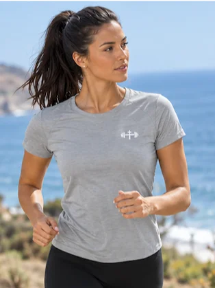 His House Womens Performance T-Shirt - Silver by His House