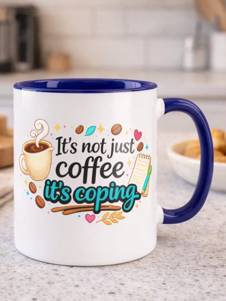 It’s Not Just Coffee It’s Coping Ceramic Mug product image (1)