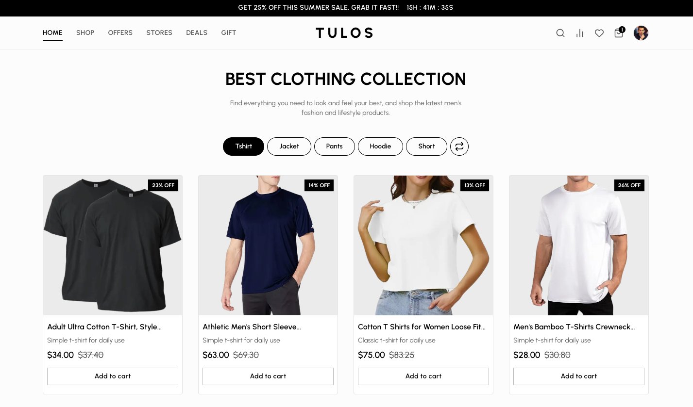Tulos — The Ultimate Full-Stack E-Commerce Platform (Next.js 16+ & Tailwind v4) product image (2)