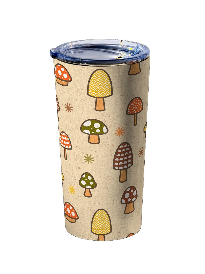 1970s Retro Mushrooms 20oz Stainless Steel Tumbler product image (2)