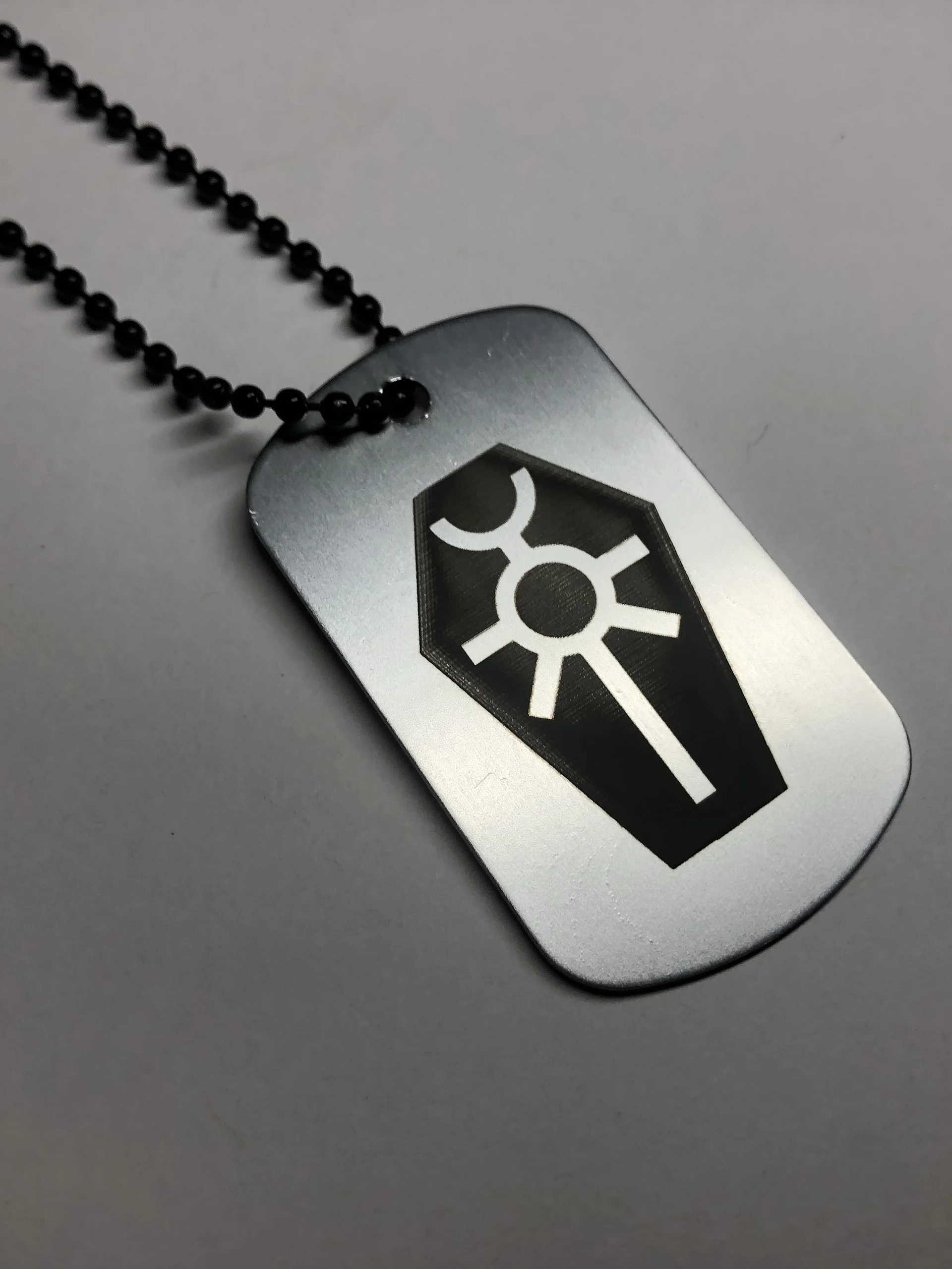 METAL TOMB - Engraved Dog Tag Pendant Necklace product image (3)