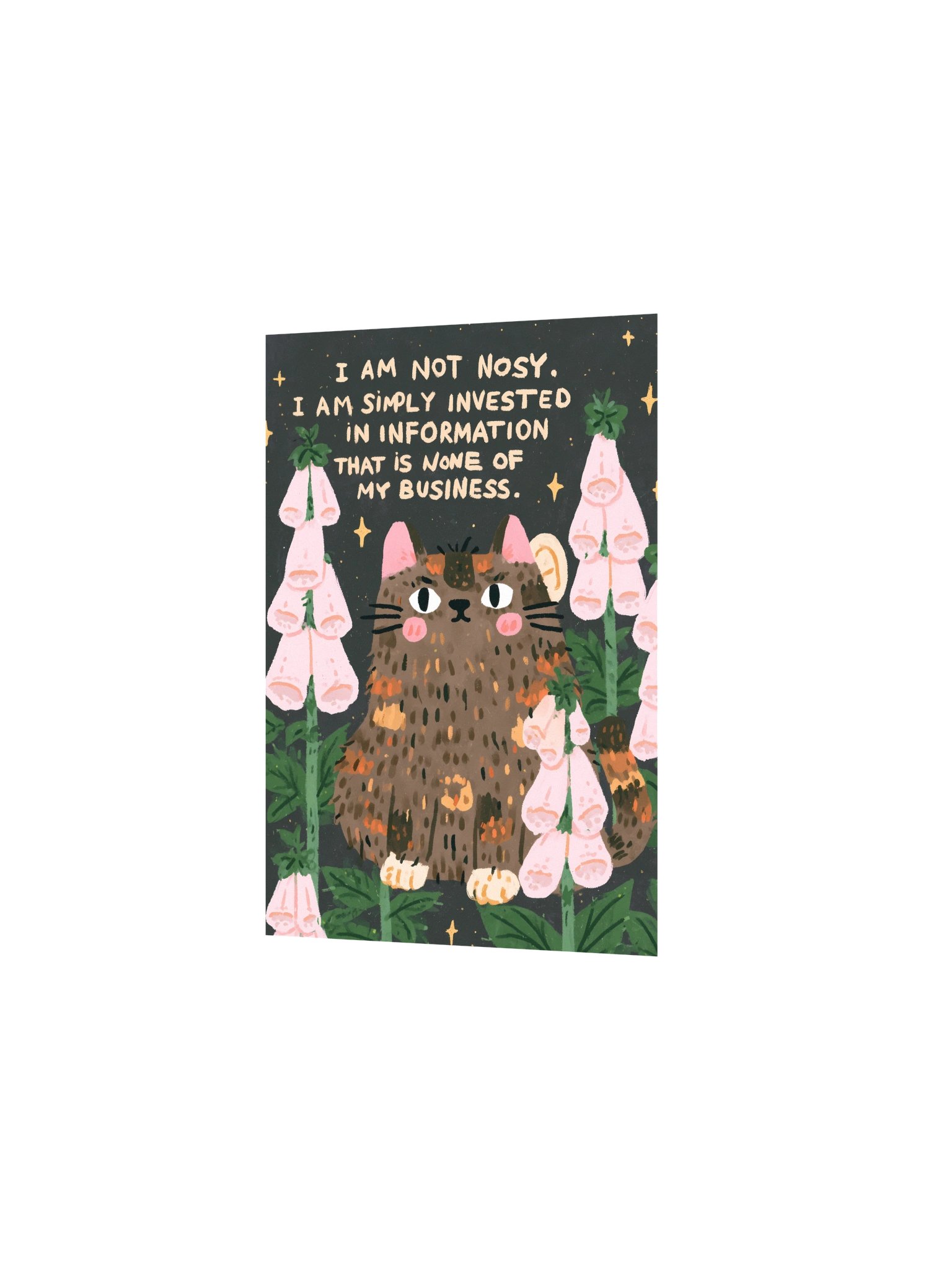 Nosy Cat Floral Quote Poster product image (11)
