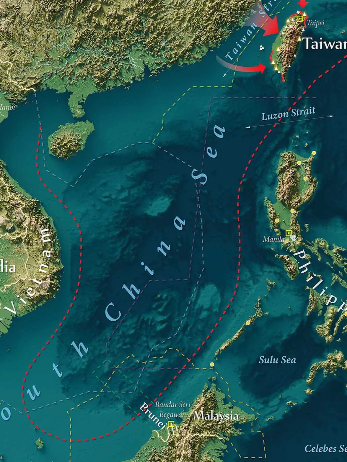 Geopolitics of the Western Pacific Map Print product image (3)