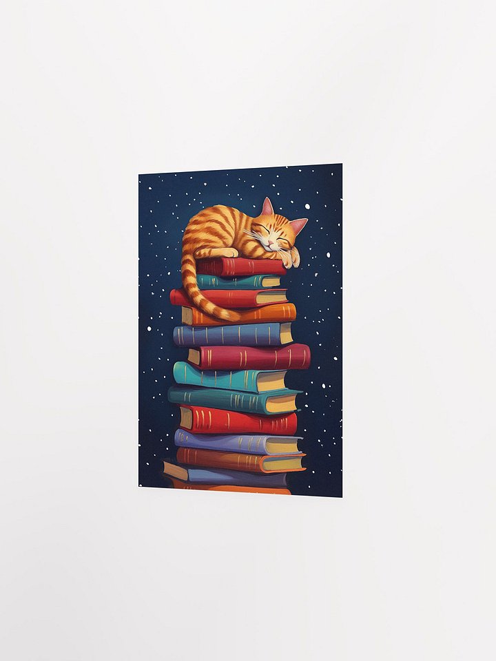 Things I Love - Cats & Books Studio Art Print product image (2)