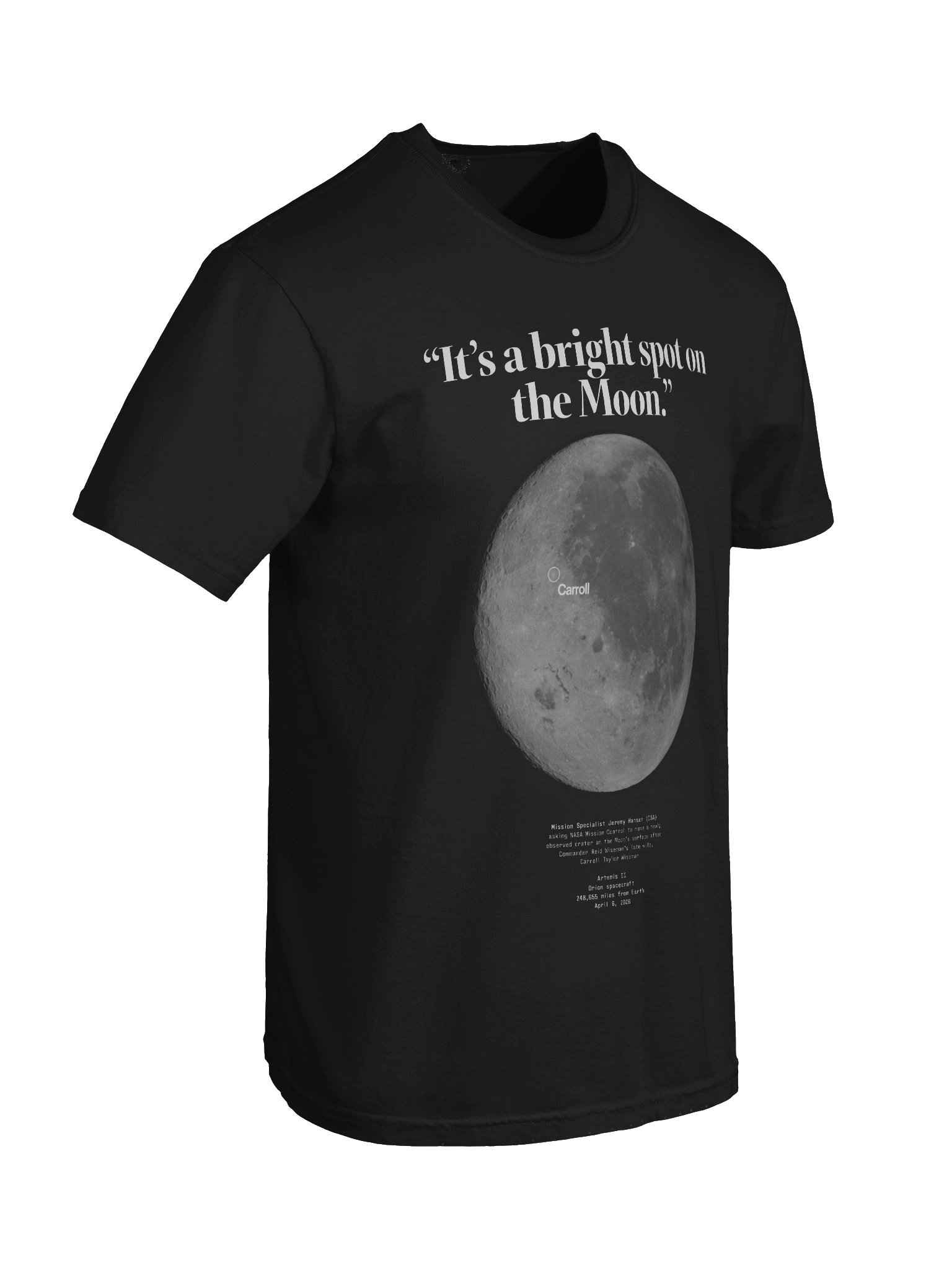 Carroll Crater T-Shirt (Moon Only) product image (8)