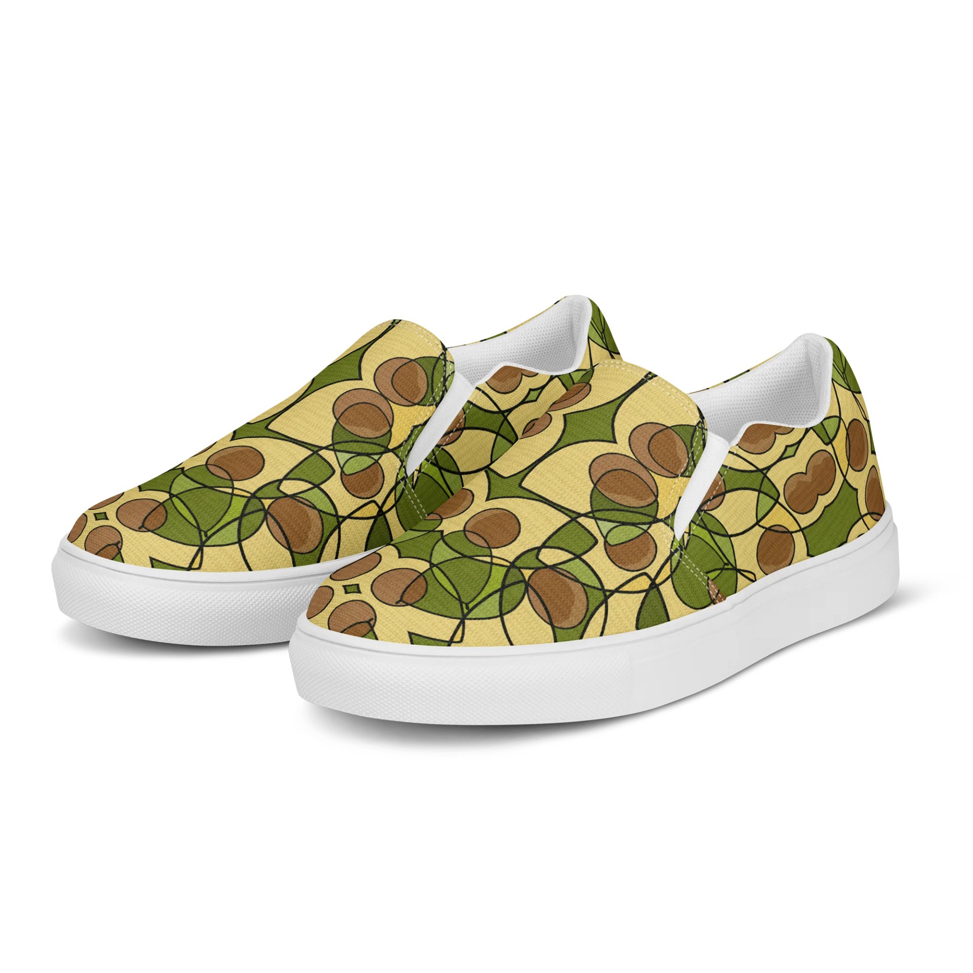 Avocado Reverie – Men's Slip-On Canvas Shoes product image (4)