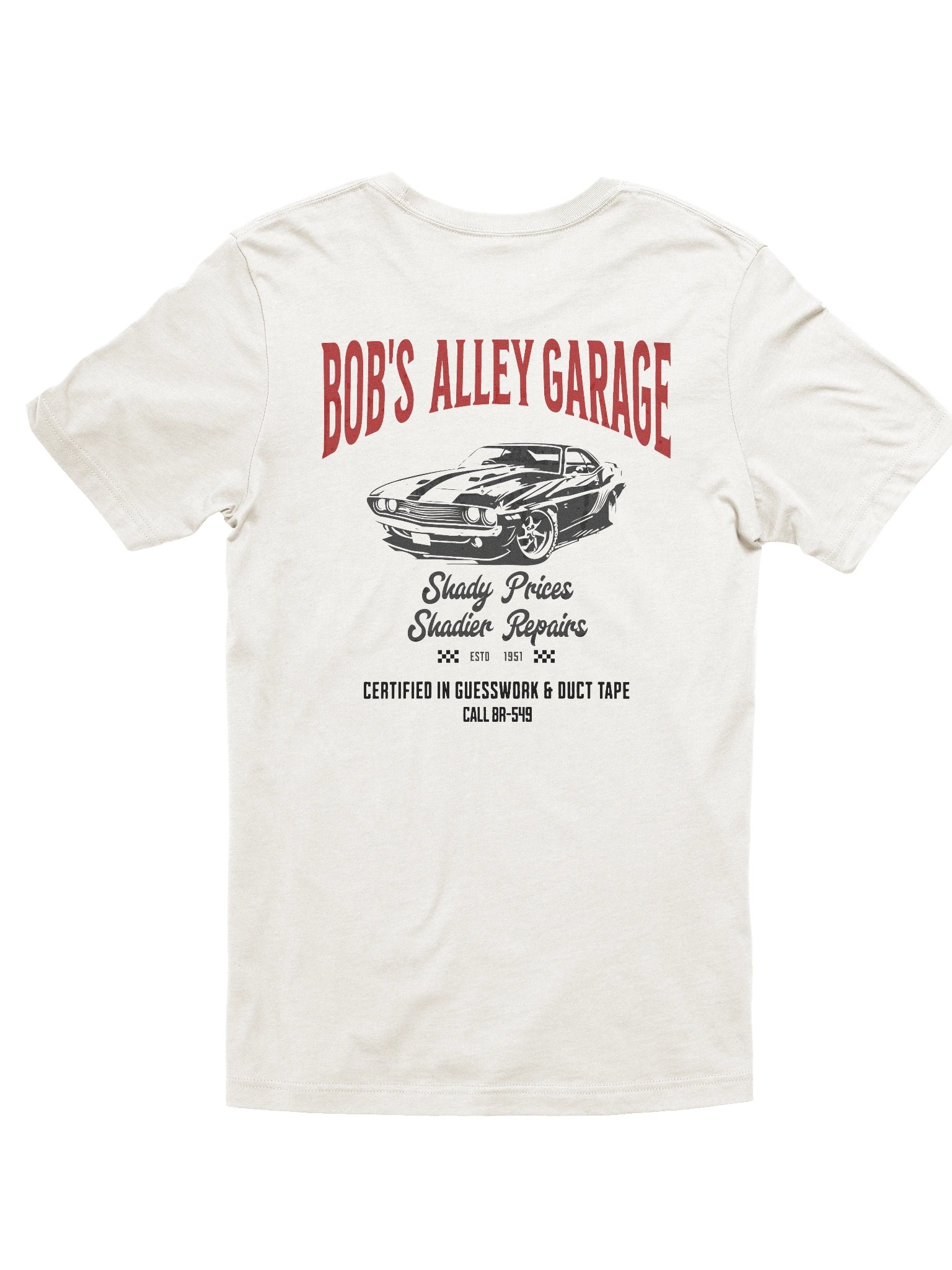 "Bob’s Alley Garage" – Vintage Mechanic Shirt (Front & Back Print) product image (1)