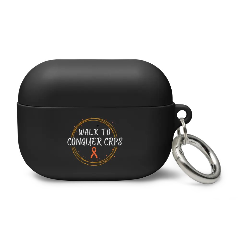 OFFICIAL Walk to Conquer CRPS Airpods Case- White Print product image (1)