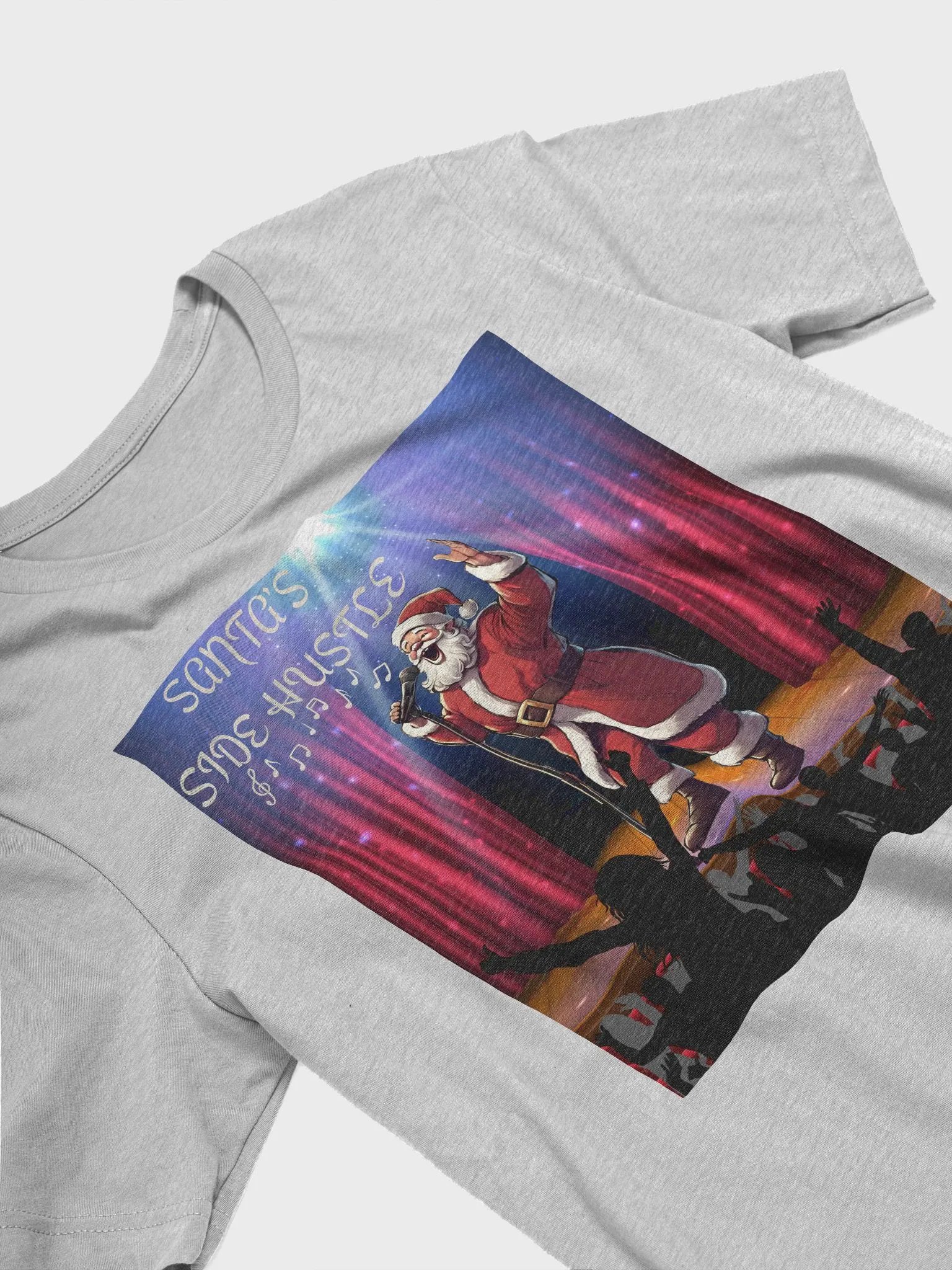 Side Hustle Santa, Karaoke Singing Santa T-shirt product image (17)