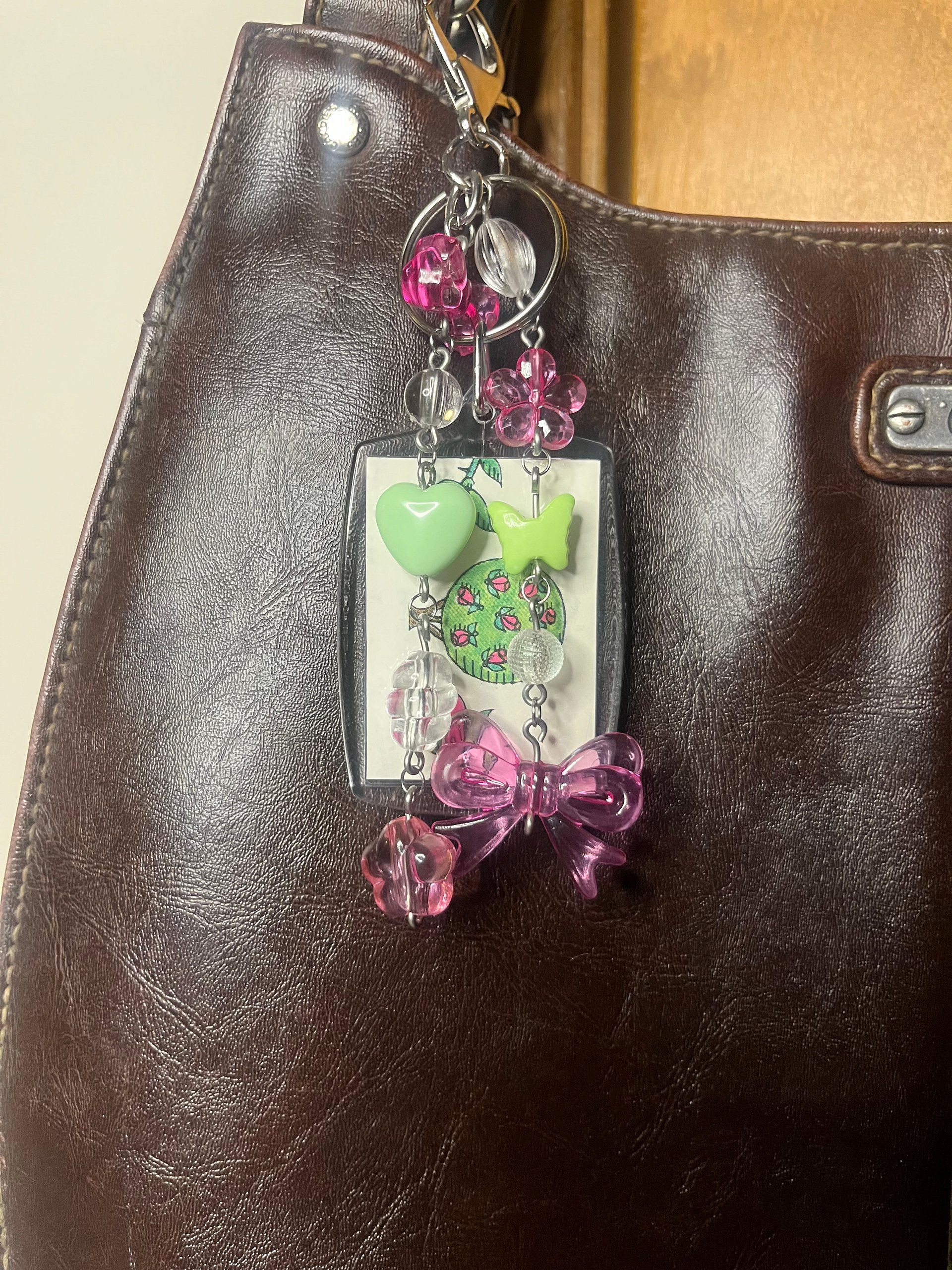 Twin Roses Deluxe Bag Charm product image (4)