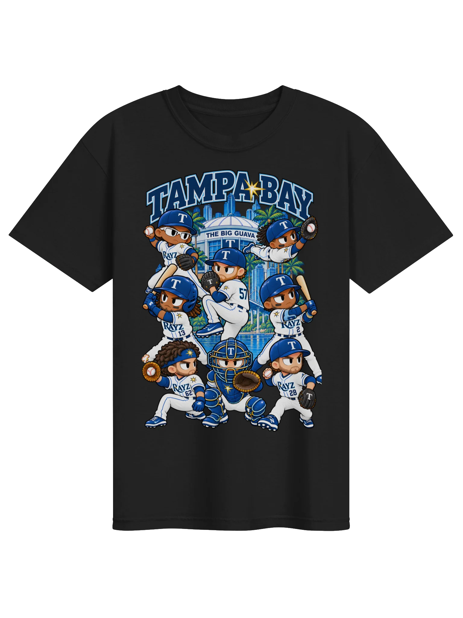 Tampa Bay Baseball Animated Player T-Shirt product image (3)