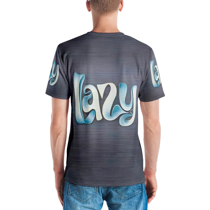 Lazy Typography T shirt product image (2)